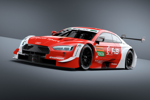 DTMチャンピオンのレネ・ラスト選手が日の丸カラーの「Audi Sport RS 5