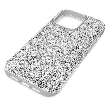 High smartphone case, iPhone® 14 Pro Max, Silver tone | Swarovski