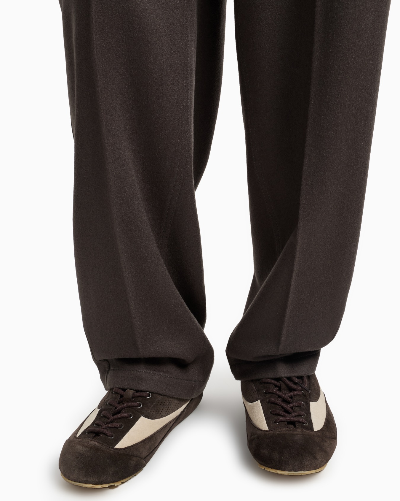 ワイドレッグパンツ コンパクトバージンウール | Emporio Armani