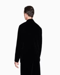 ベロア シングルブレストジャケット | Armani Exchange