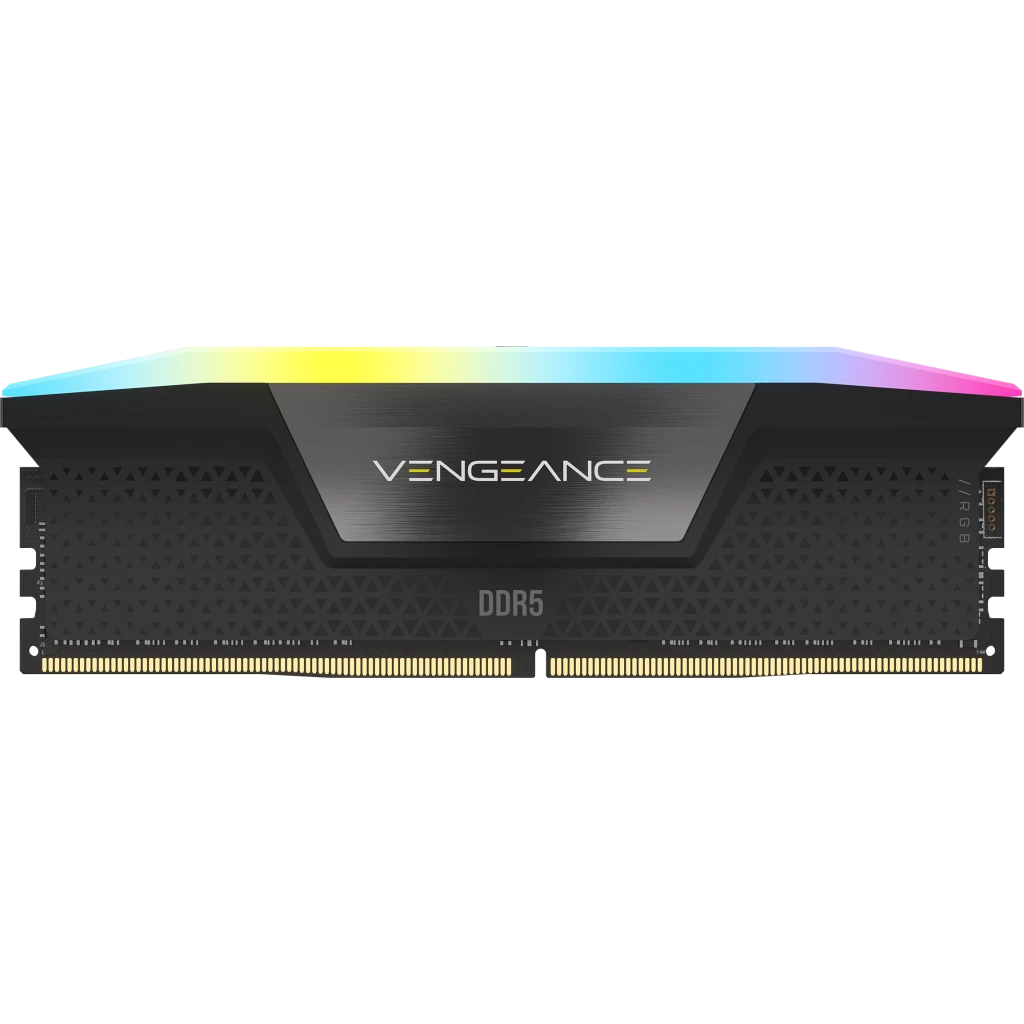 VENGEANCE® RGB 32GB (2x16GB) DDR5 DRAM 6000MHz C40 Memory Kit — Black