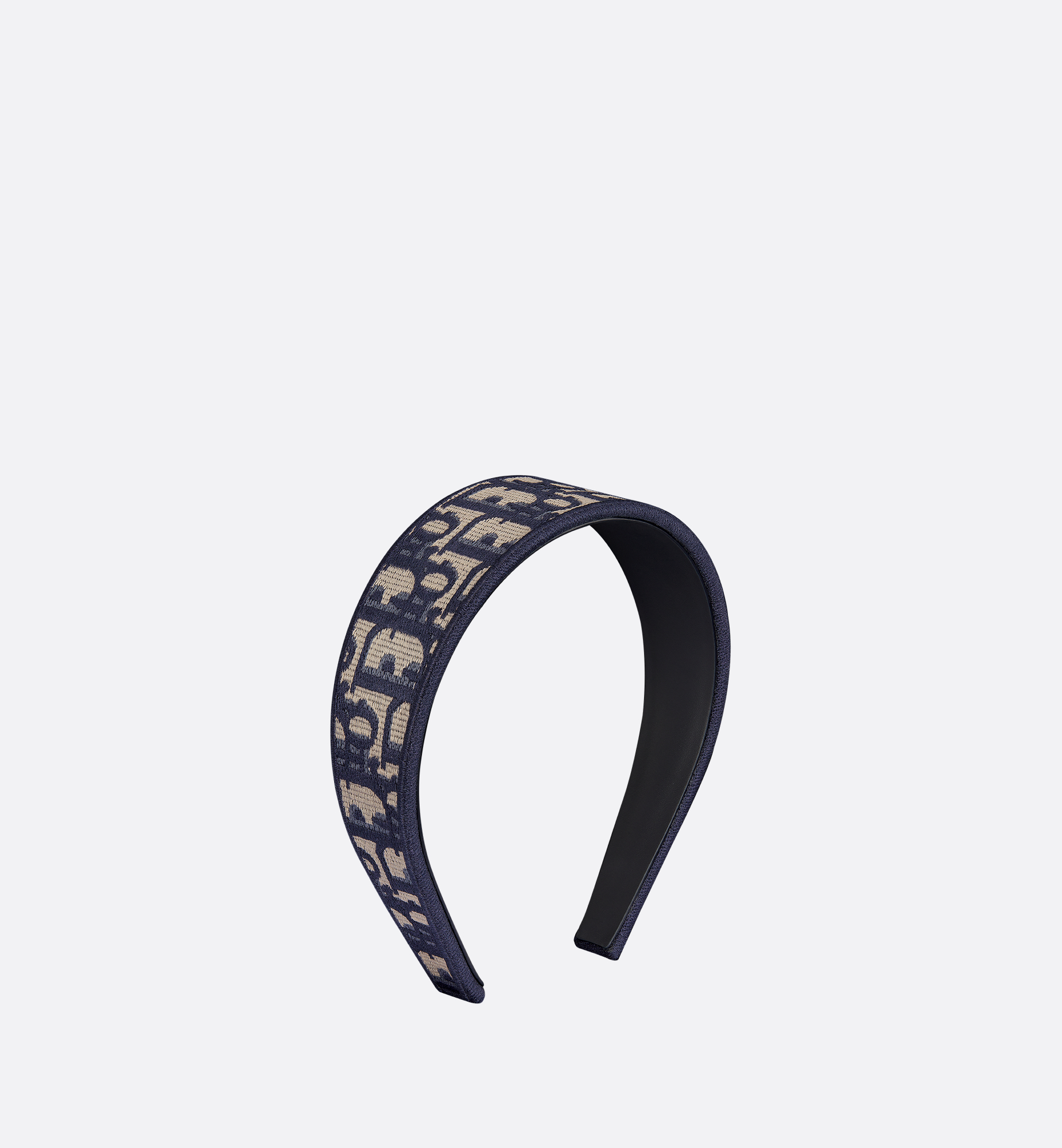 Dior Oblique Dior Band Headband Navy Blue Embroidery | DIOR