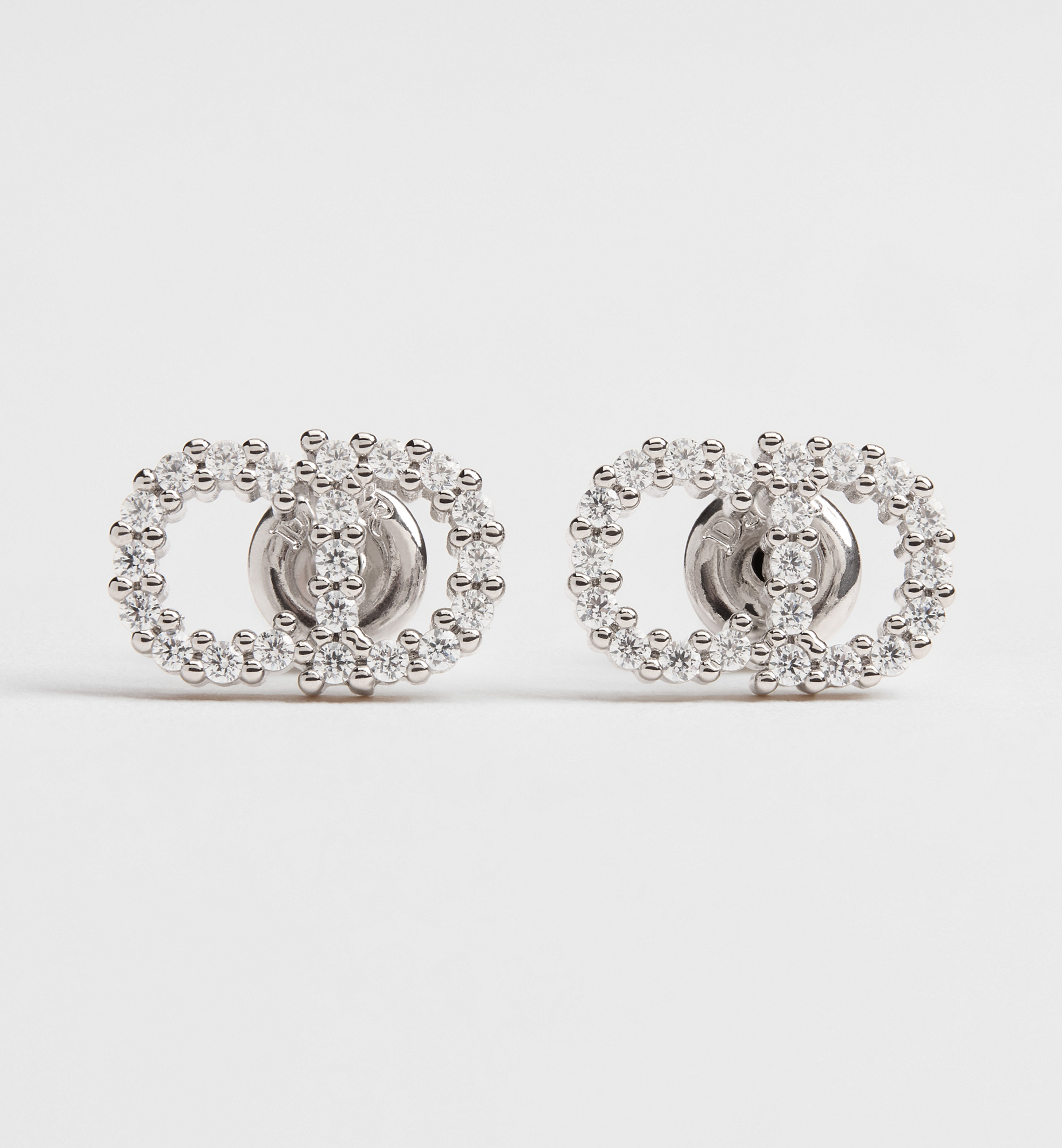 DIOR | Clair D Lune ピアス メタル & クリスタル