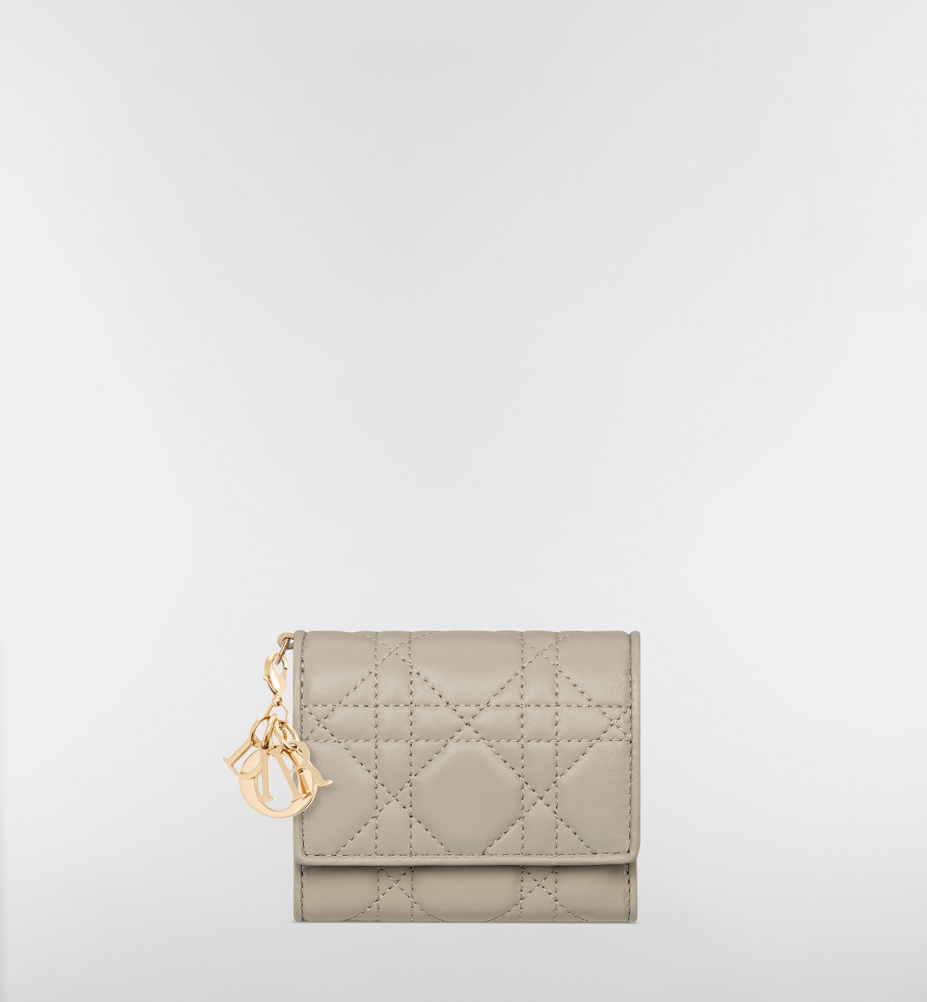 DIOR | 【日本限定】Lady Dior Lotus ウォレット カナージュ ラムスキン