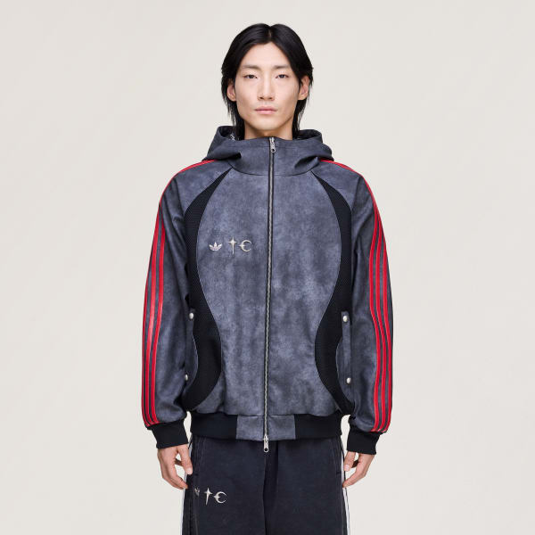 JAQUETA THUG CLUB TEAMGEIST FAUX LEATHER - Preto adidas | adidas