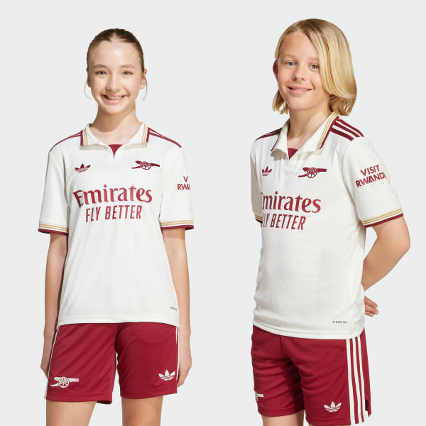 adidas Arsenal 25/26 Third Jersey Kids - White | Free Shipping