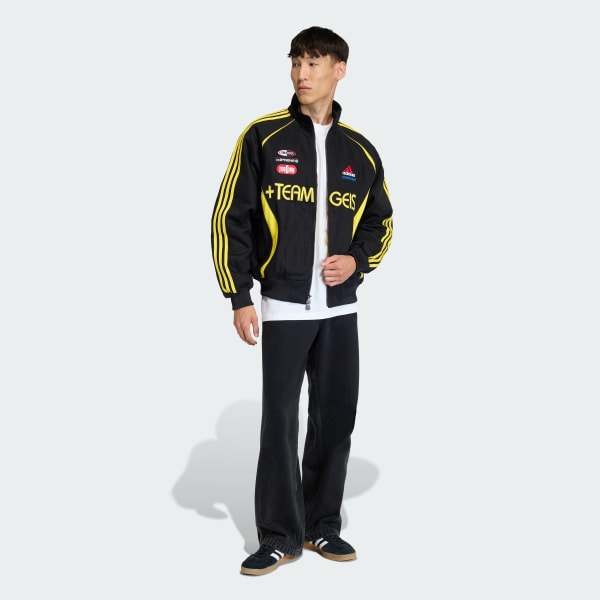 adidas TEAMGEIST MOTO JACKET - Black | Free Shipping with adiClub