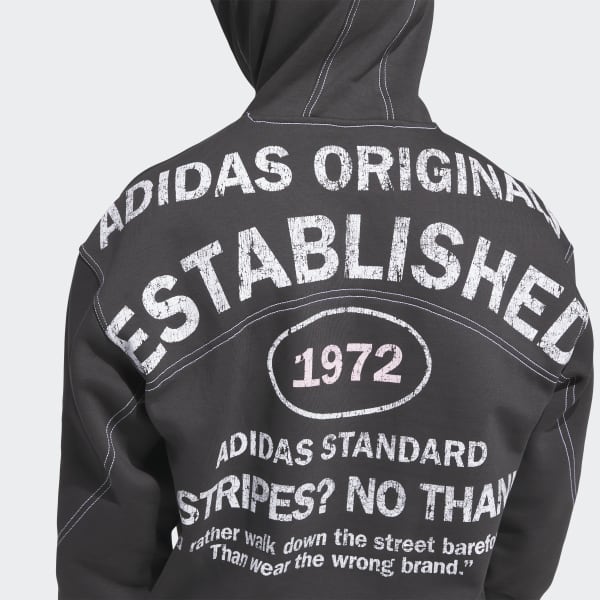 adidas ORIGINALS SHOEMAKER GRAPHIC HOODIE - Black | Free Shipping