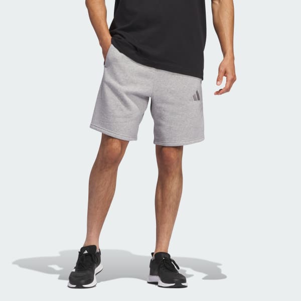 adidas ALL SZN Fleece Shorts - Grey | Free Shipping with adiClub