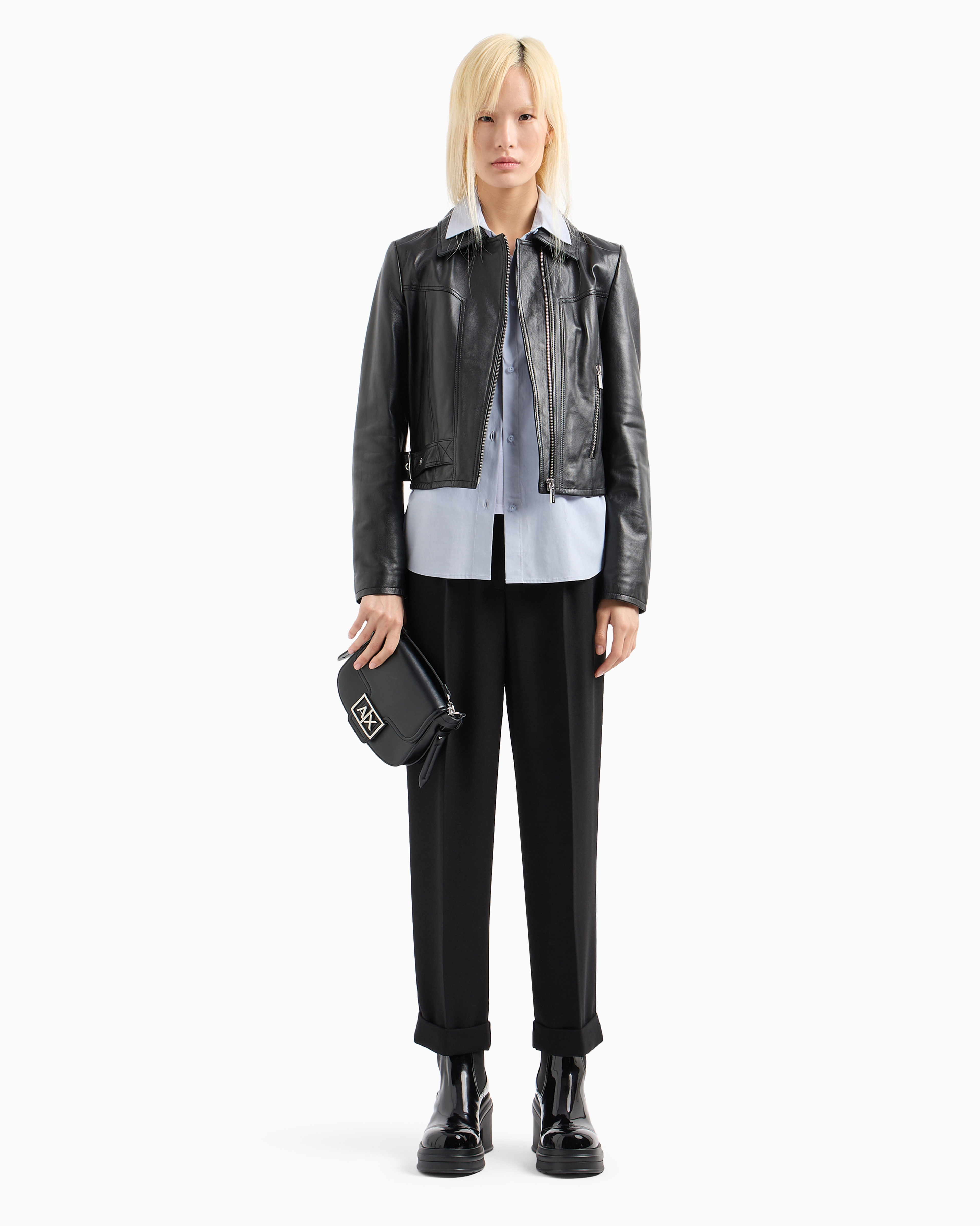 シングルライダースジャケット | Armani Exchange