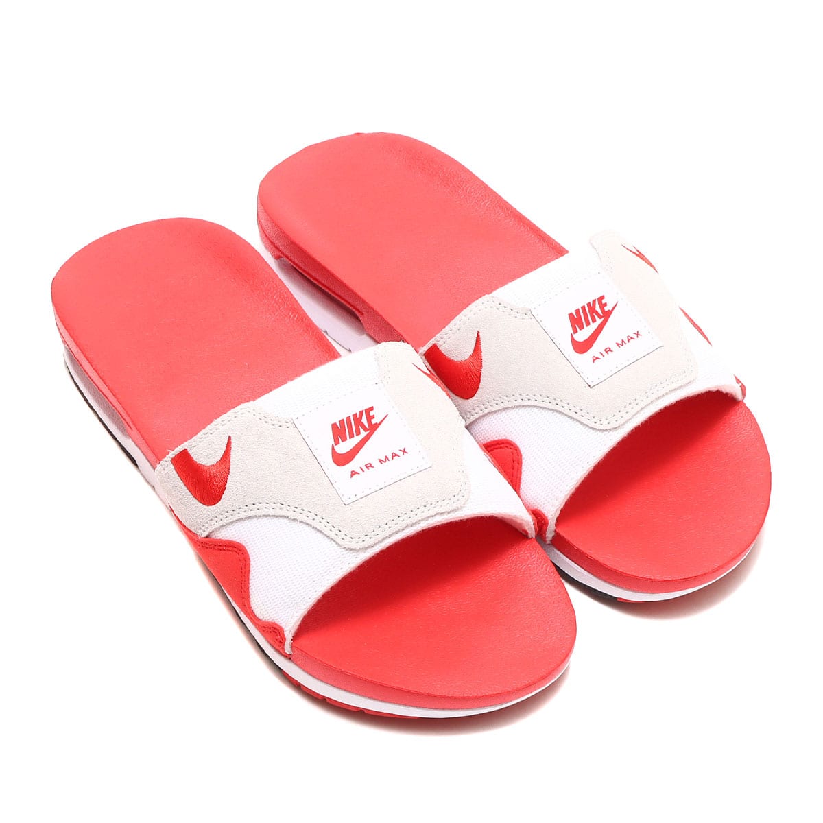 NIKE AIR MAX 1 SLIDE WHITE/UNIVERSITY RED-BLACK 23SU-I（ナイキ