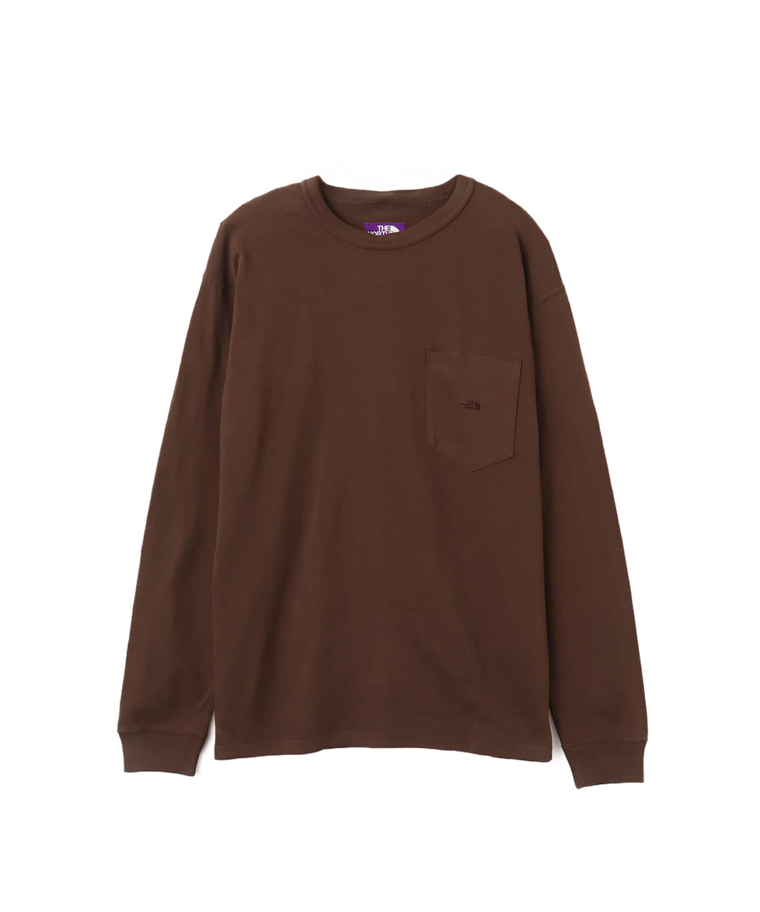 THE NORTH FACE PURPLE LABEL 8oz Field Long Sleeve Pocket Tee Brown
