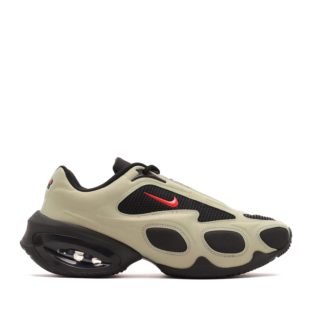 NIKE WMNS AIR MAX MUSE BLACK/UNIVERSITY RED-OIL GREEN（ナイキ