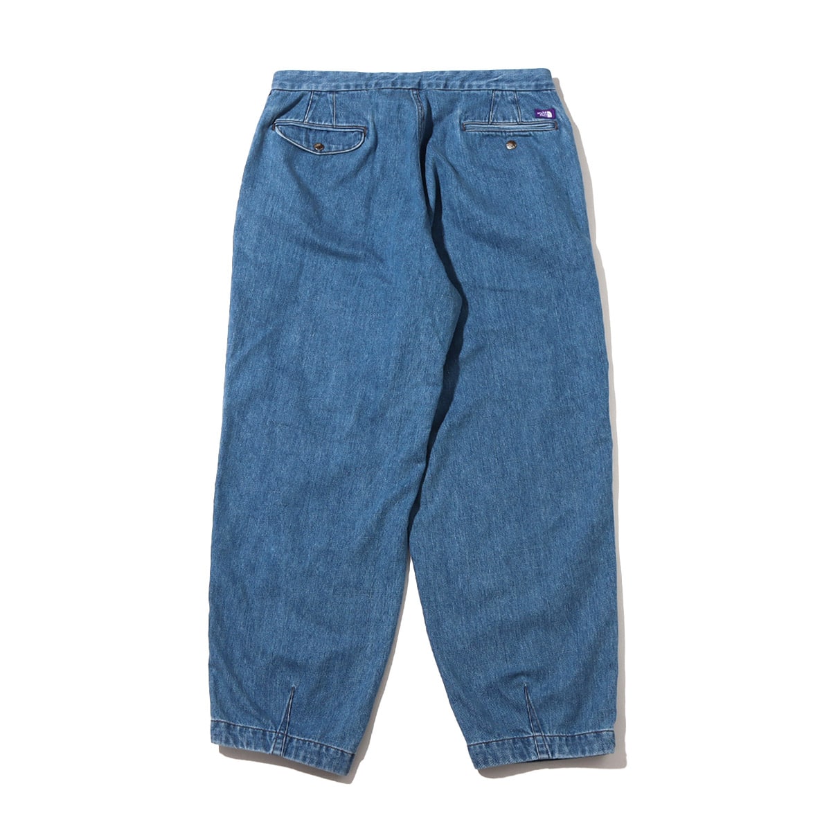 THE NORTH FACE PURPLE LABEL Denim Wide Tapered Pants Indigo Bleach