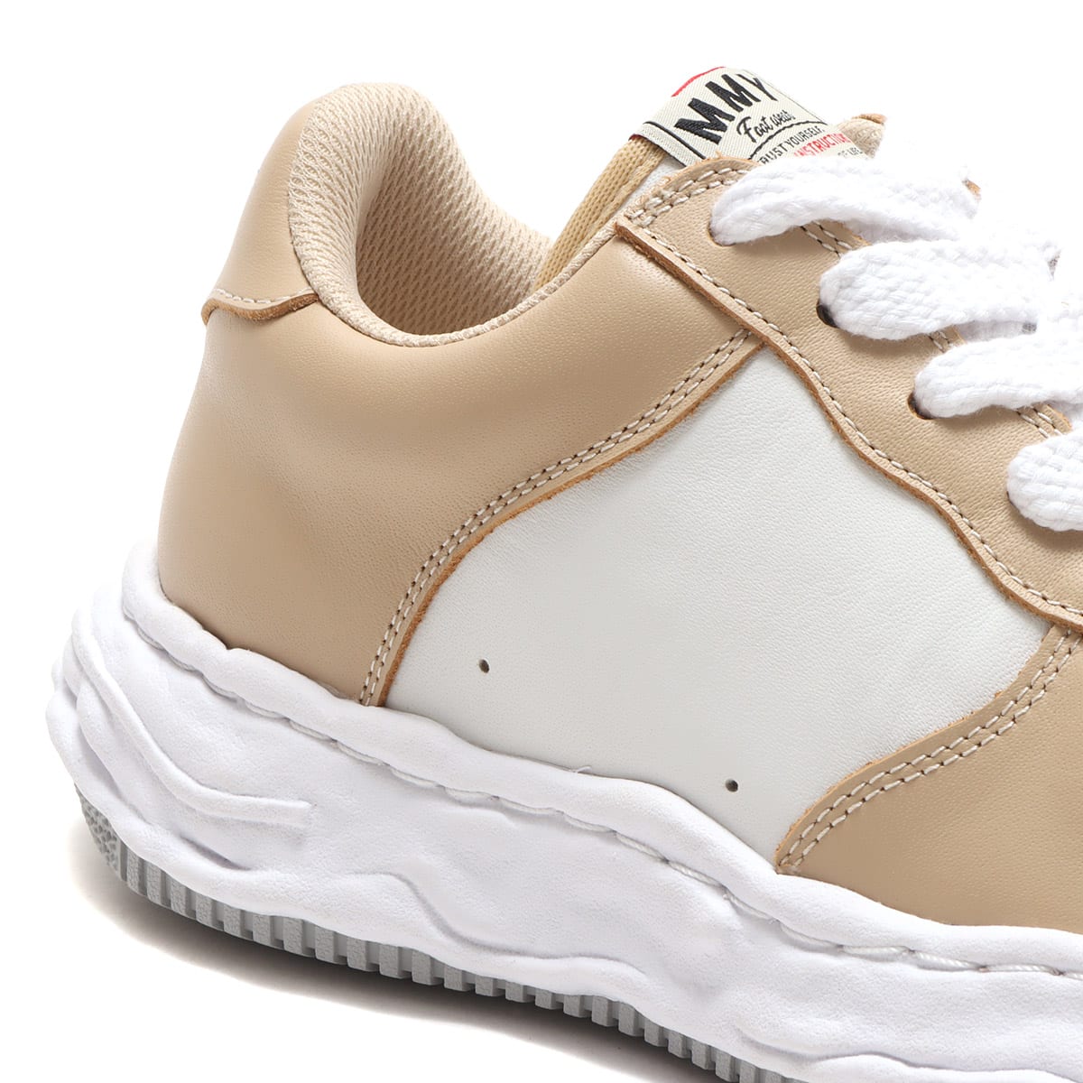 Maison MIHARA YASUHIRO WAYNE LEATHER LOW ベージュ（メゾンミハラ