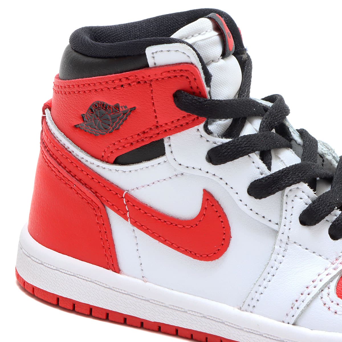 JORDAN BRAND JORDAN 1 RETRO HIGH OG (TD) WHITE/UNIVERSITY RED