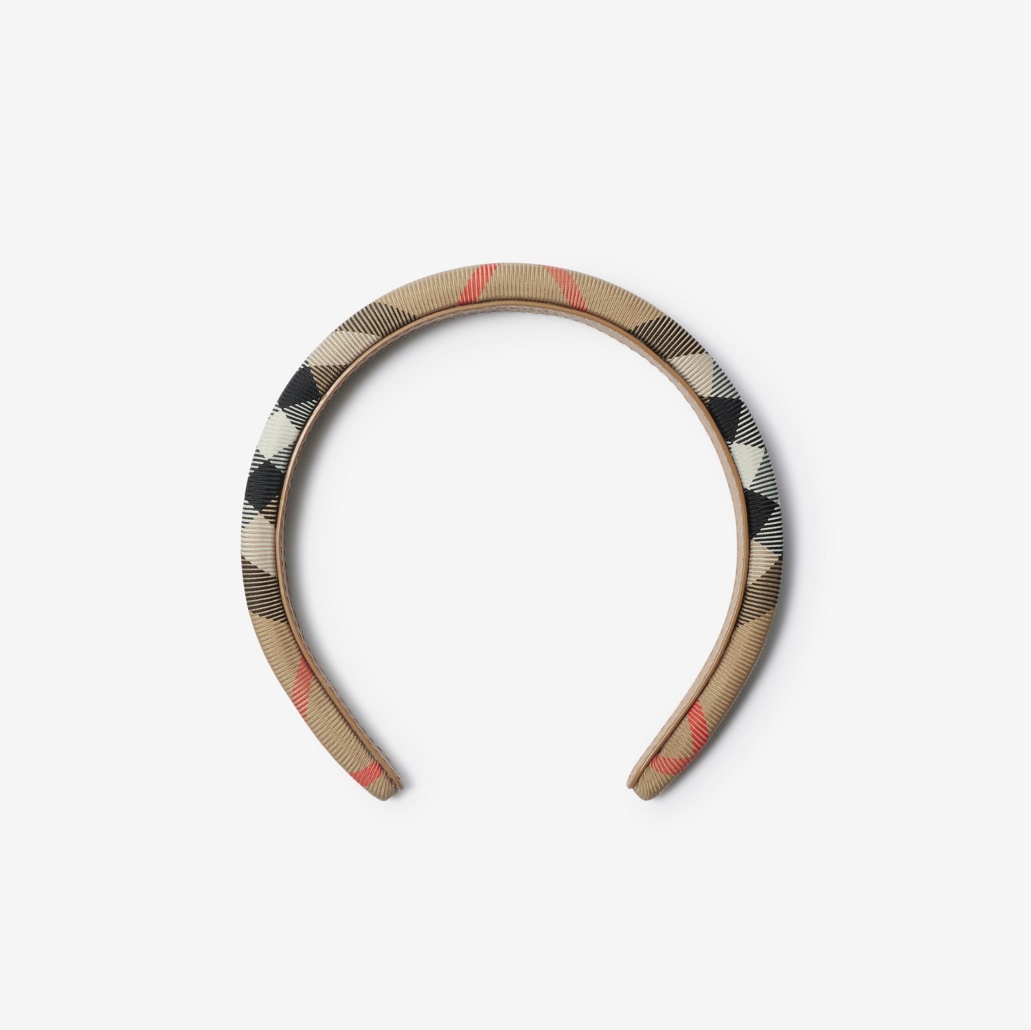 チェック ナイロン ヘッドバンド (サンド) - チルドレンズ | Burberry