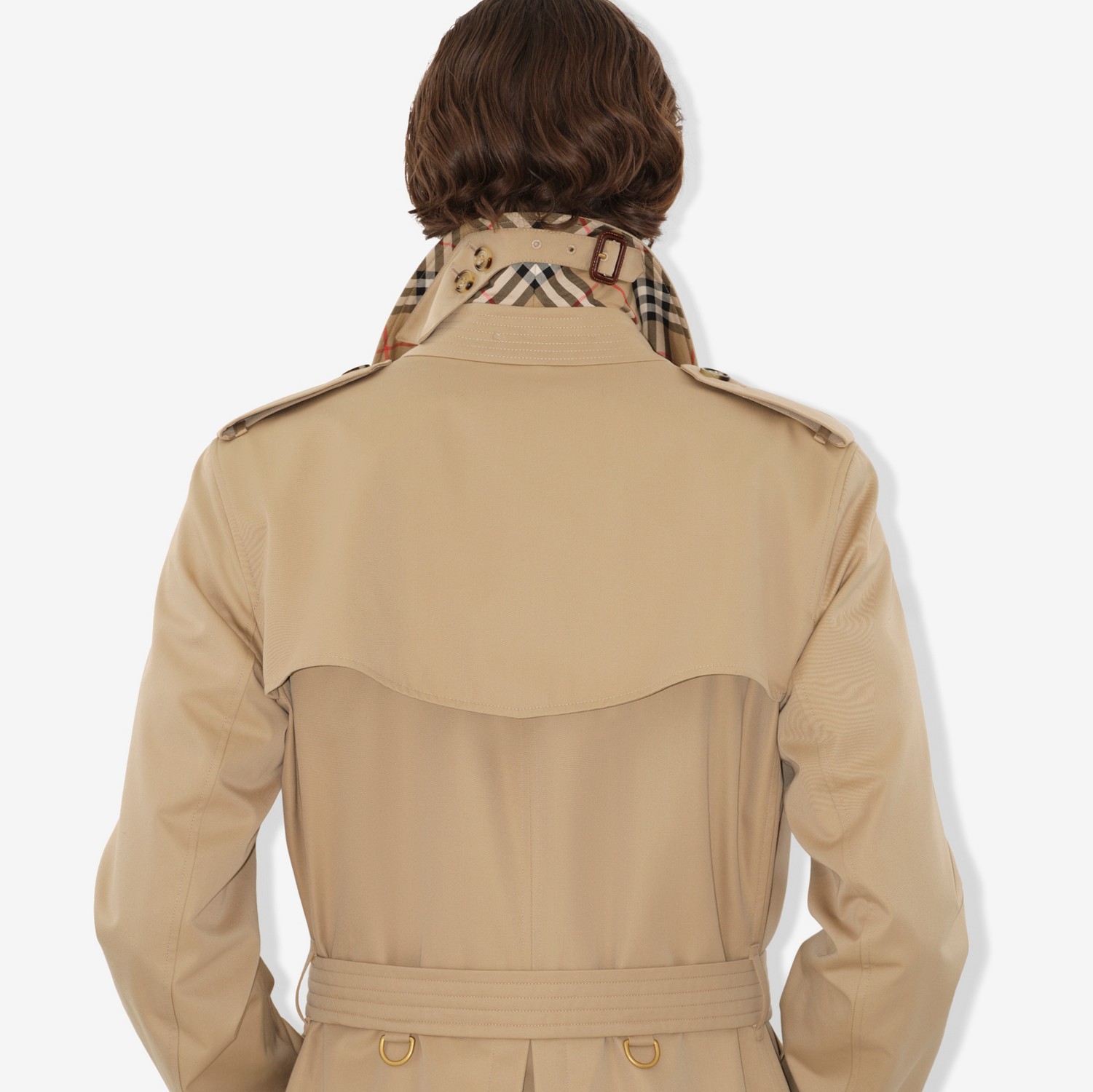 ミッドレングス ケンジントン ヘリテージ トレンチコート (ハニー