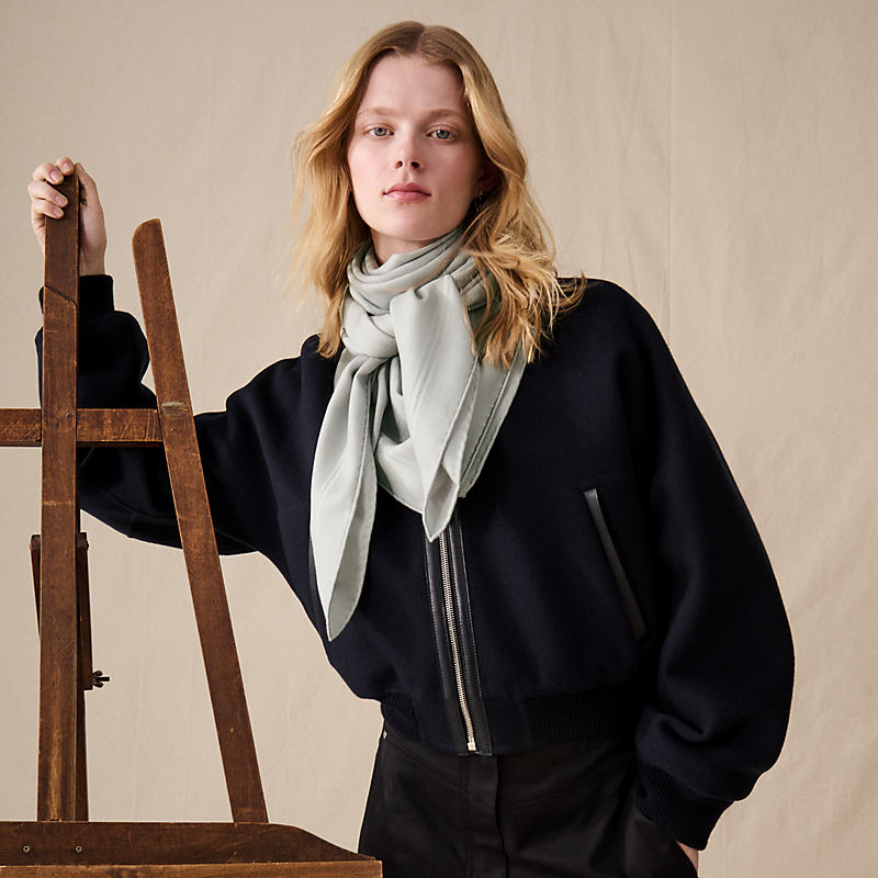 Les Sangles scarf 115 - Black | Hermès USA