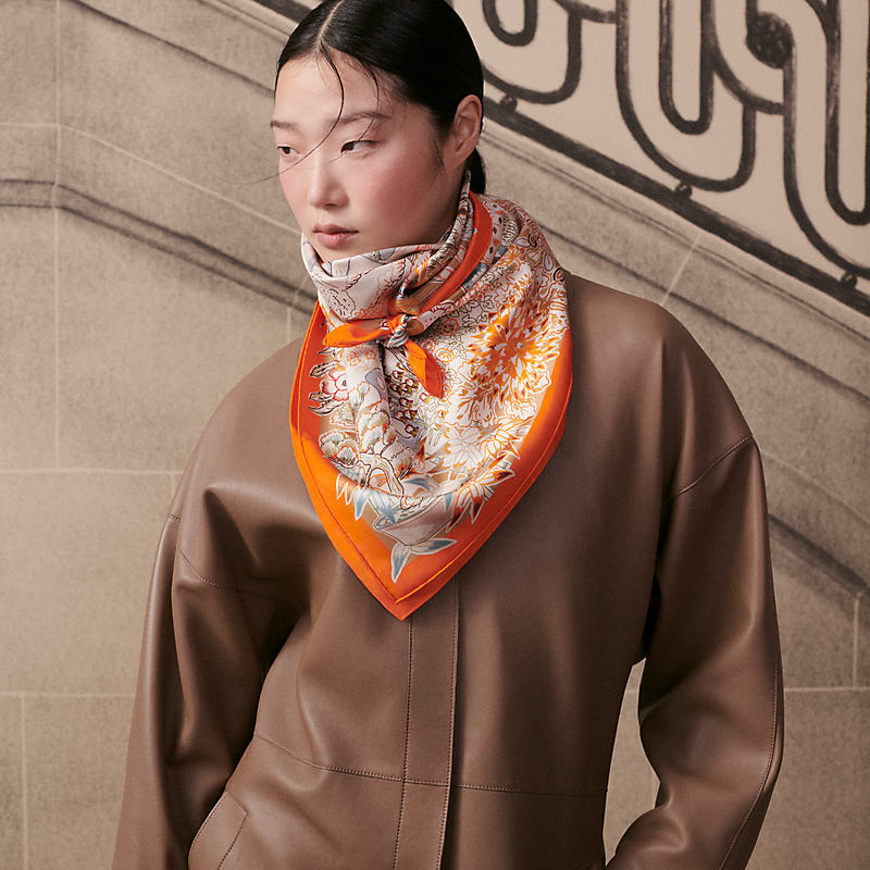 レディス, スカーフ、ショール＆マフラー, スカーフ＆シルク