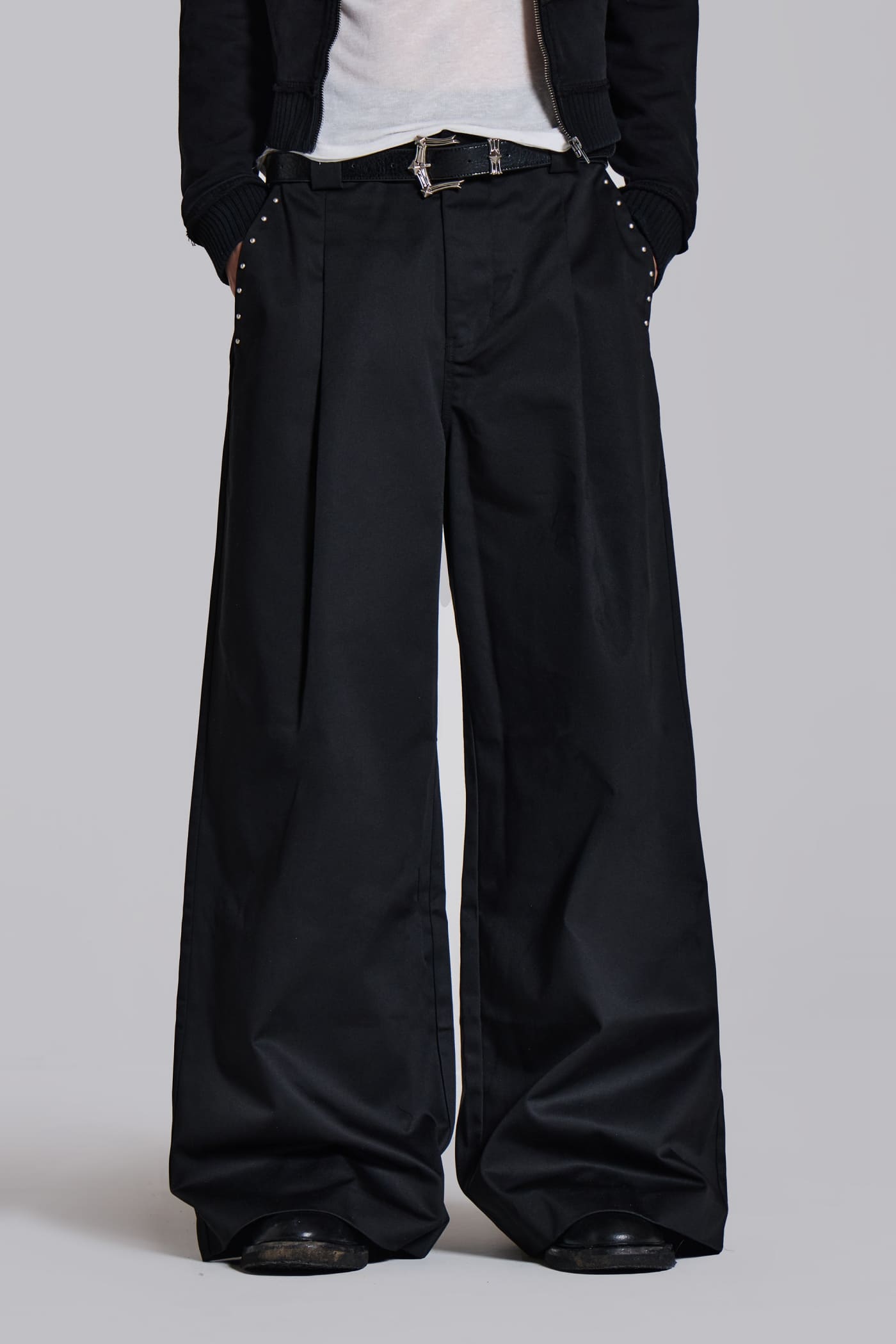 Studded Black Goliath Pants | Jaded London | Clothing