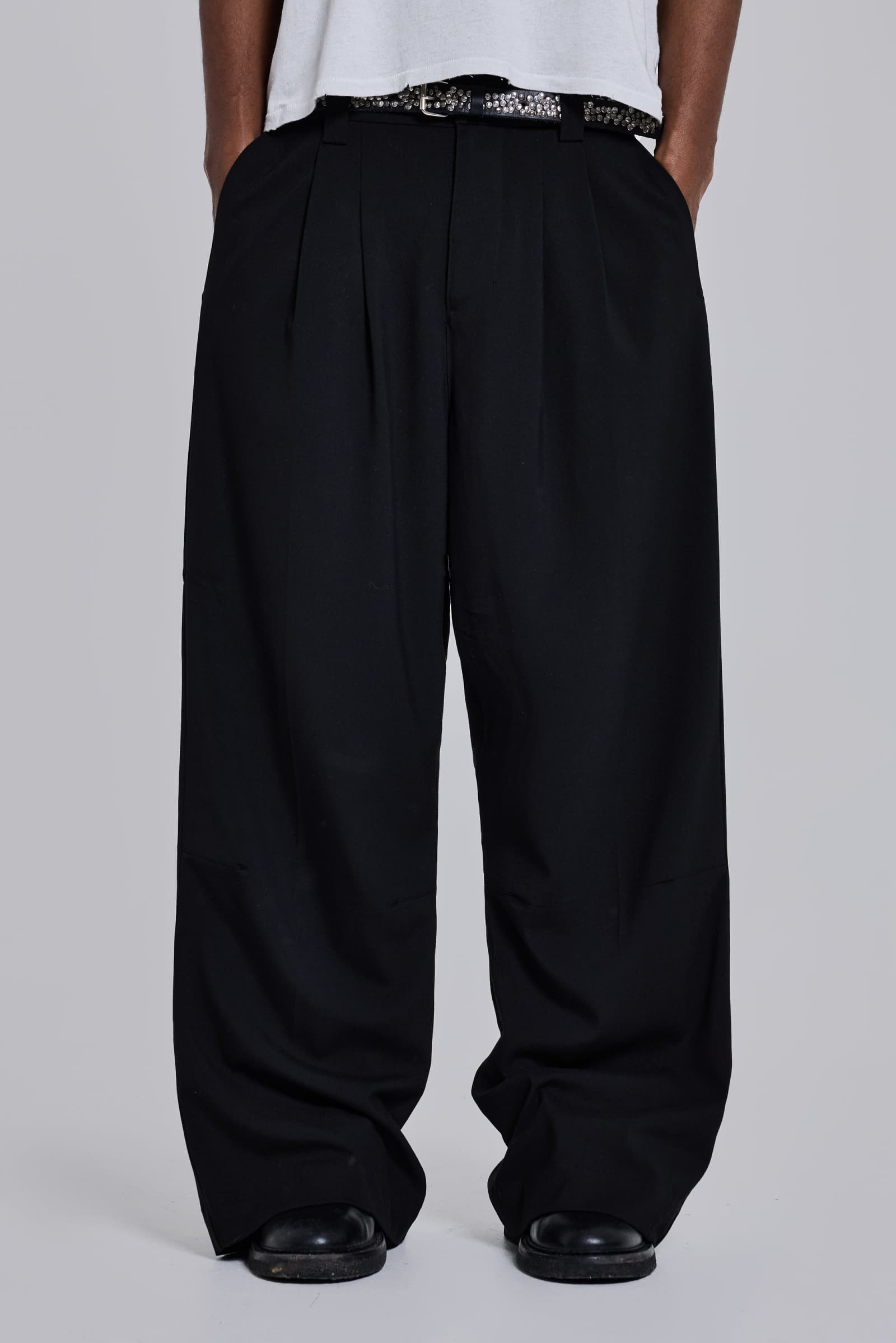 Shop Goliath Black Suit Pants | Jaded London | Clothing