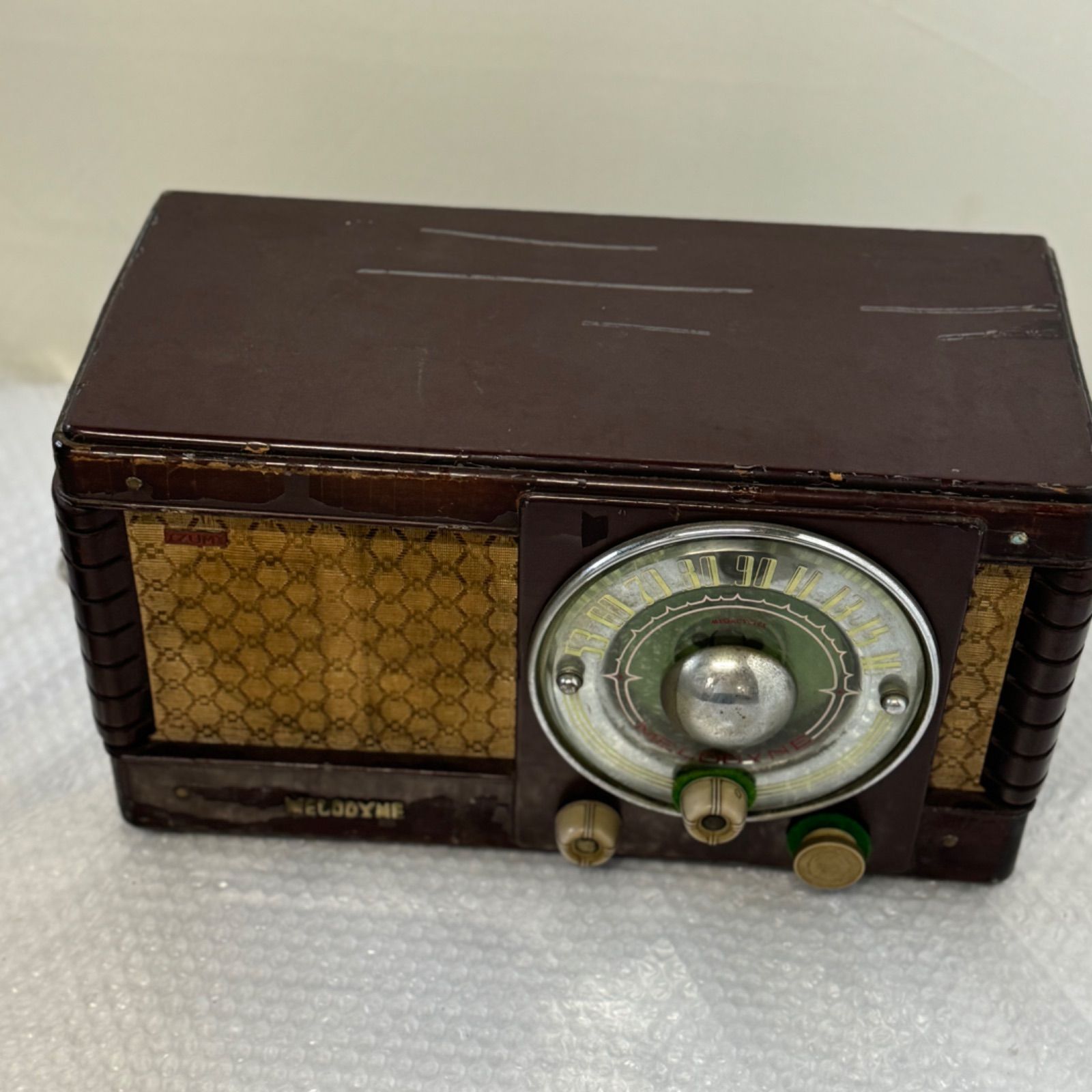 ジャンク 真空管ラジオ MELODYNE メロダイン アンティーク レトロ 昭和