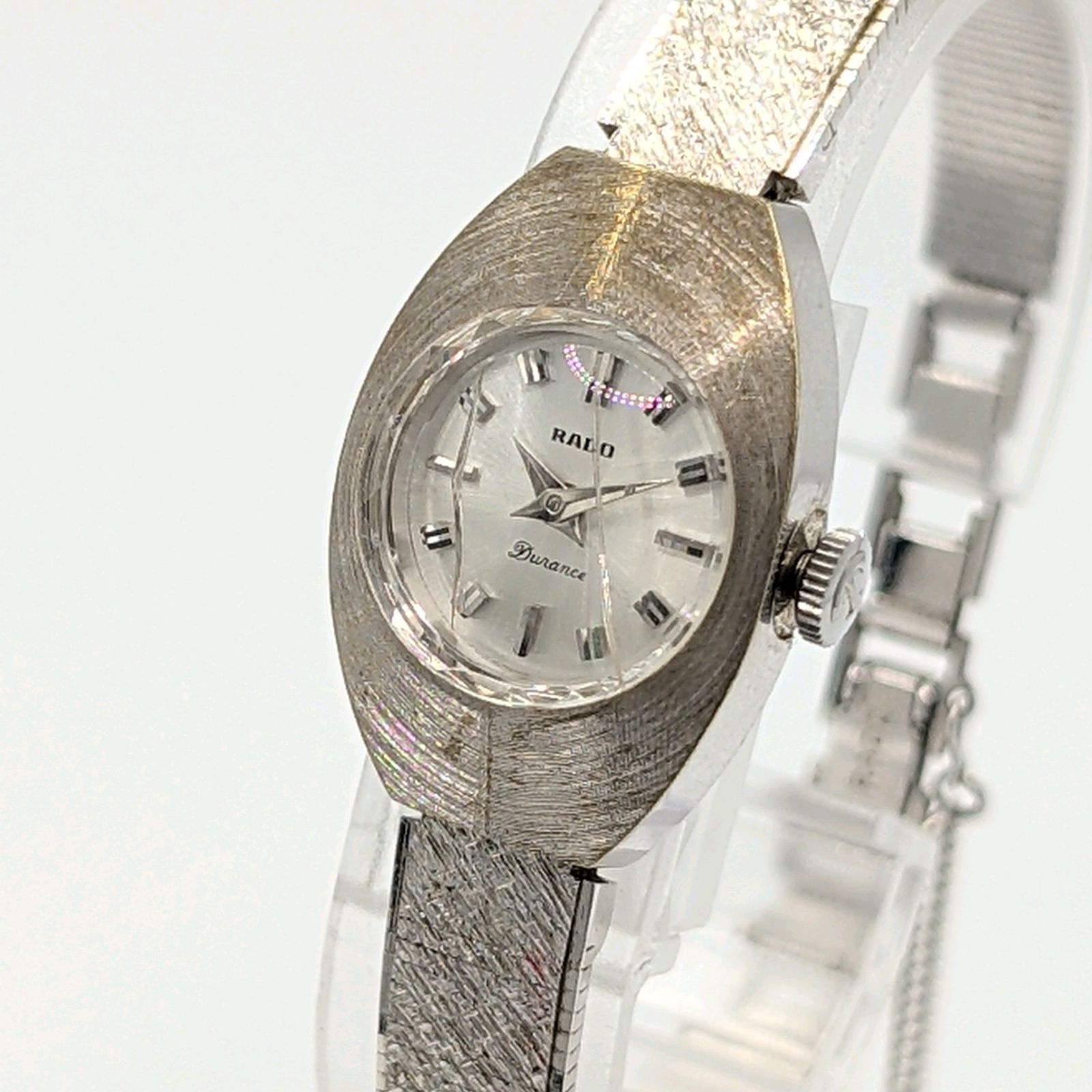 RADO Durance Watch Hand-Winding Ladies Square Silver Y2K 00S