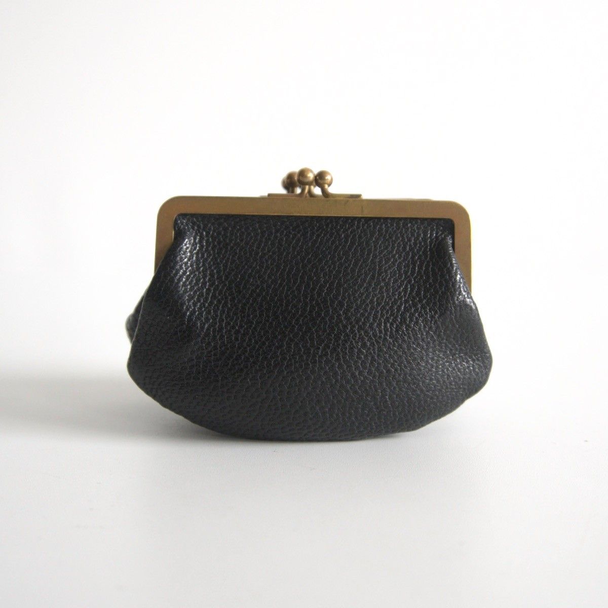 美品】 ARTS&SCIENCE 【Triple gamaguchi purse】 ブラック がま口