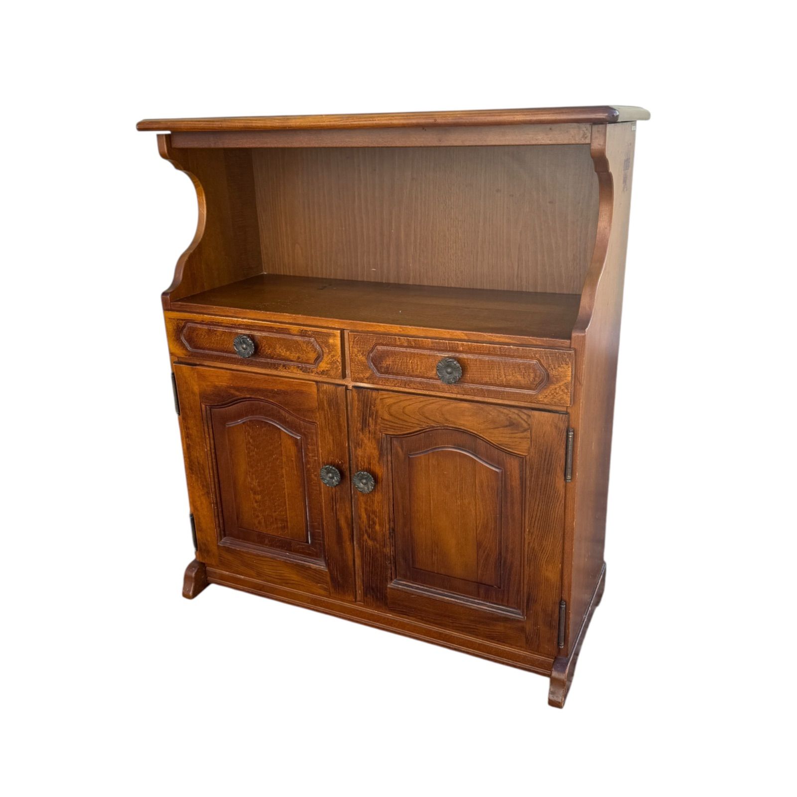 カリモク コロニアル チェスト 4段6杯 電話台 TEL台 FAX台 i1