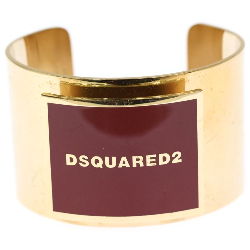 DSQUARED2 (ディースクエアード) ロゴ バングル ブレスレット ゴールド