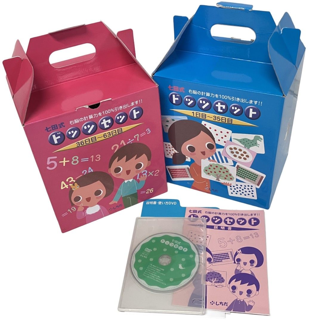 SHICHIDA 七田式 ドッツセット フラッシュカード 1-35日 36-63日 2点
