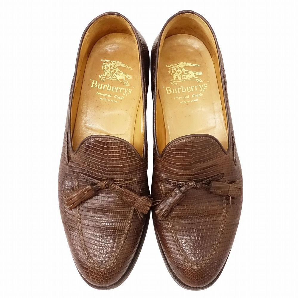 Vintage Burberrys バーバリーズ リザード タッセル ローファー レザー