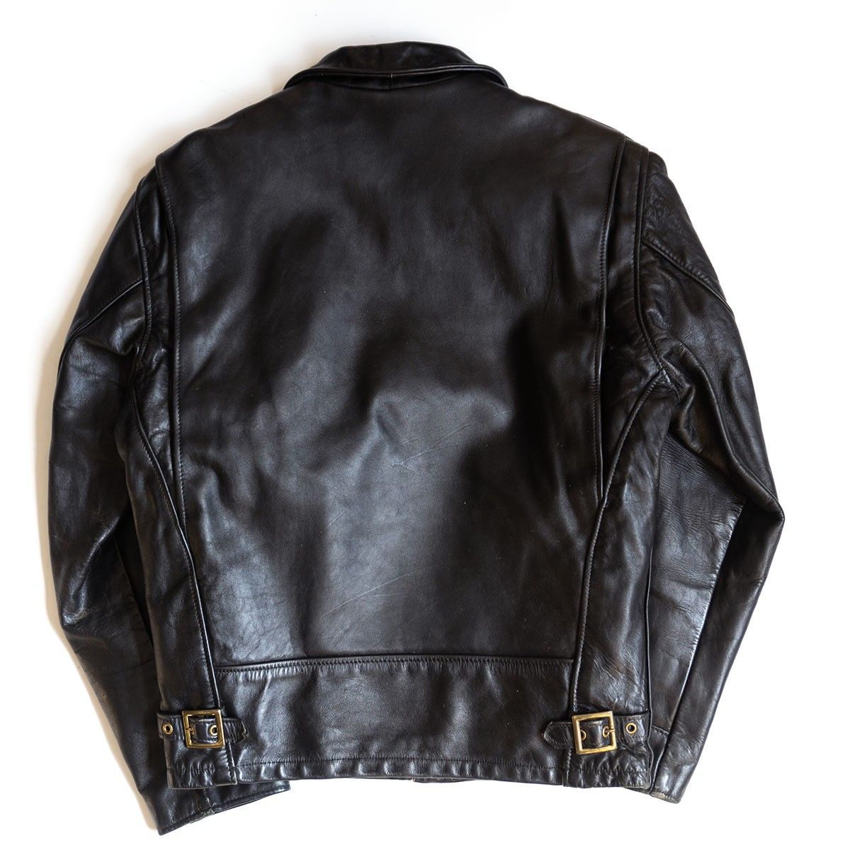 雰囲気抜群】SCHOTT【AT101/シングルライダースジャケット】38 襟