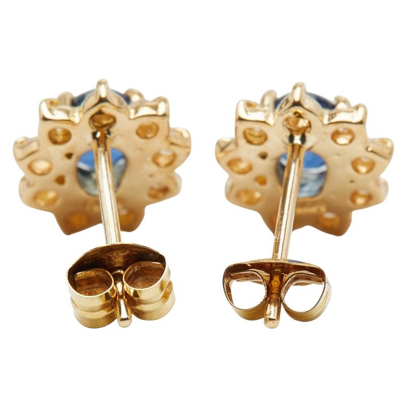 K18YG Cカール スタッドピアス イエローゴールド K18YG スタッドピアス