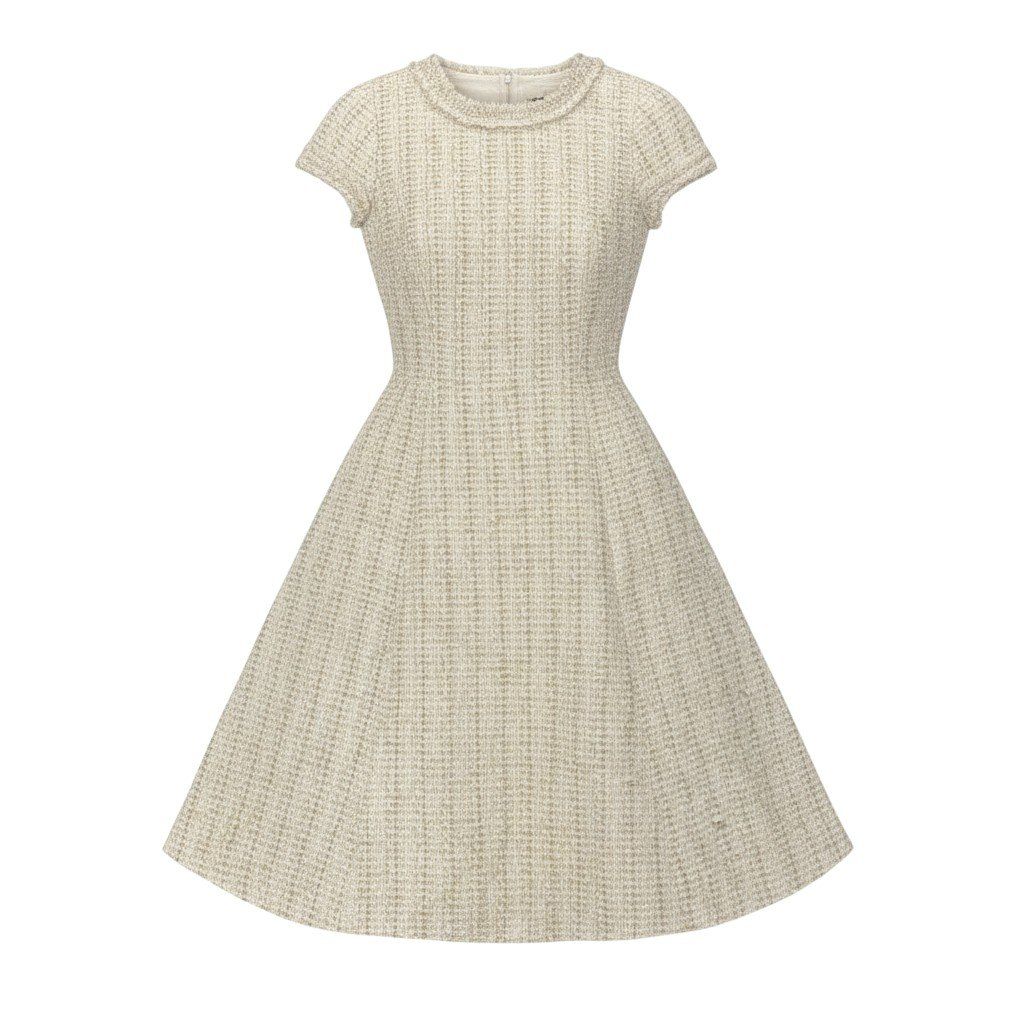 1a8 《美品》 FOXEY フォクシー DRESS BOTANACAL ツイードワンピース