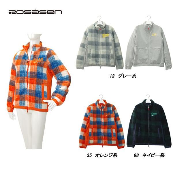 ロサーセン Rosasen レディース 秋冬 蓄熱保温 ジャガード チェック