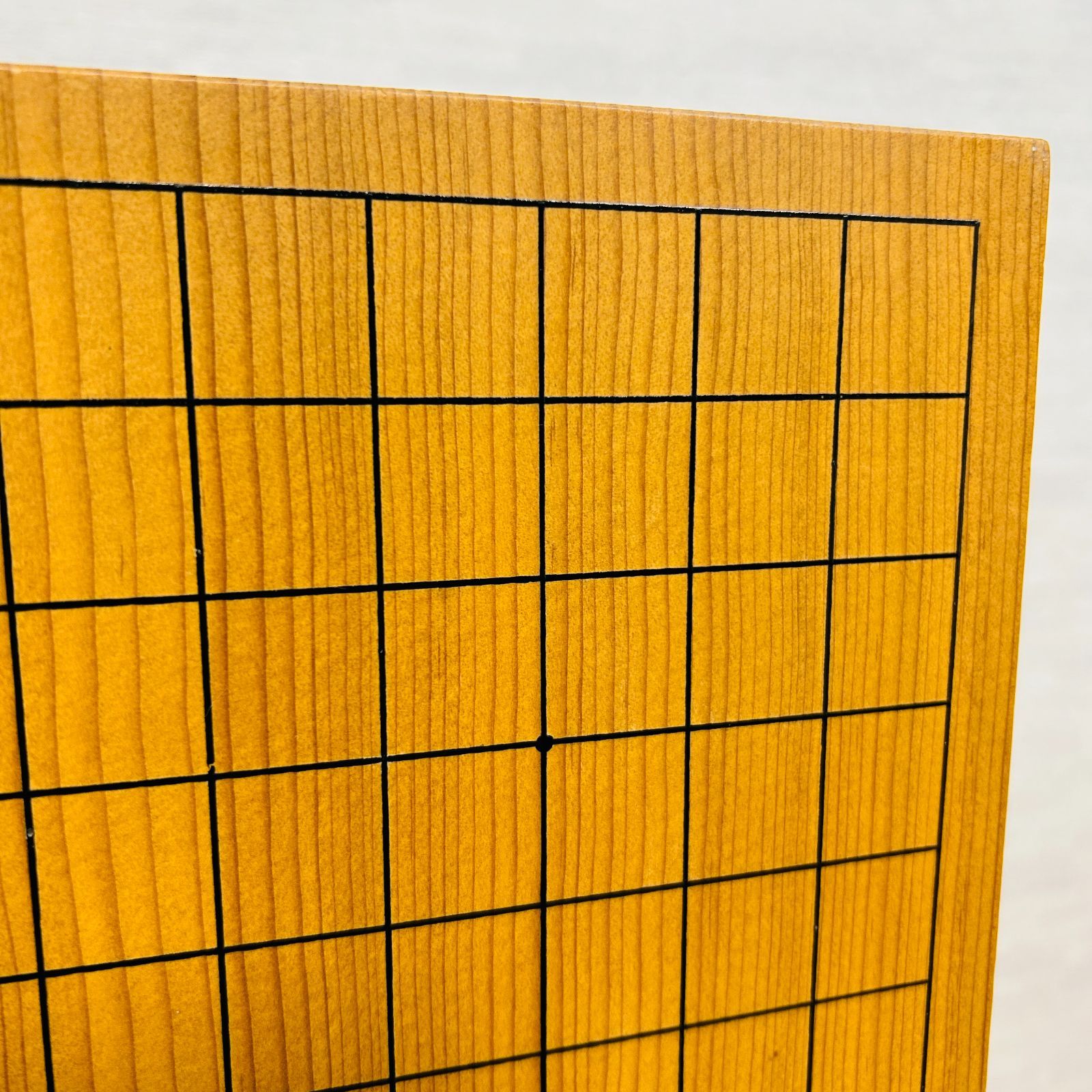 昭和55年製】脚付碁盤 天地柾 柾目 囲碁 ヘソ有り 19路盤 昭和55年製