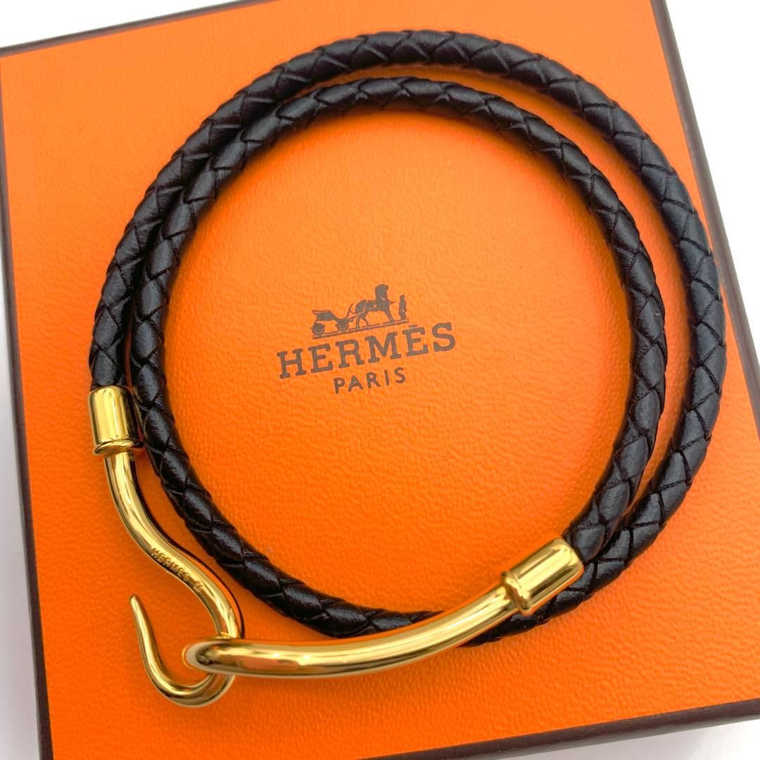 エルメス ルーリーブレス ゴールド金具 レザー ブラッグ ボルドー