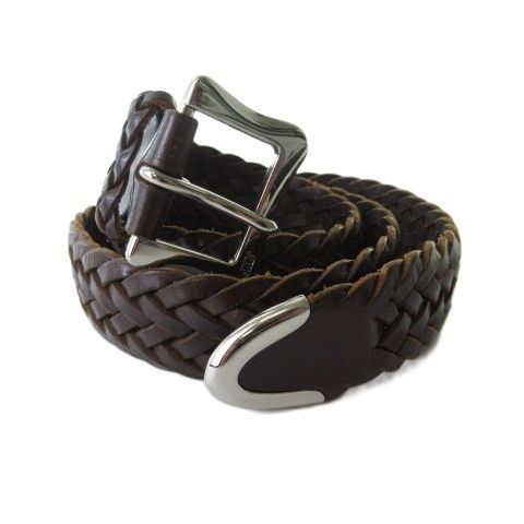 J&M DAVIDSON 編み込みブラウンベルト J&M DAVIDSON 32 / 80 編み込み