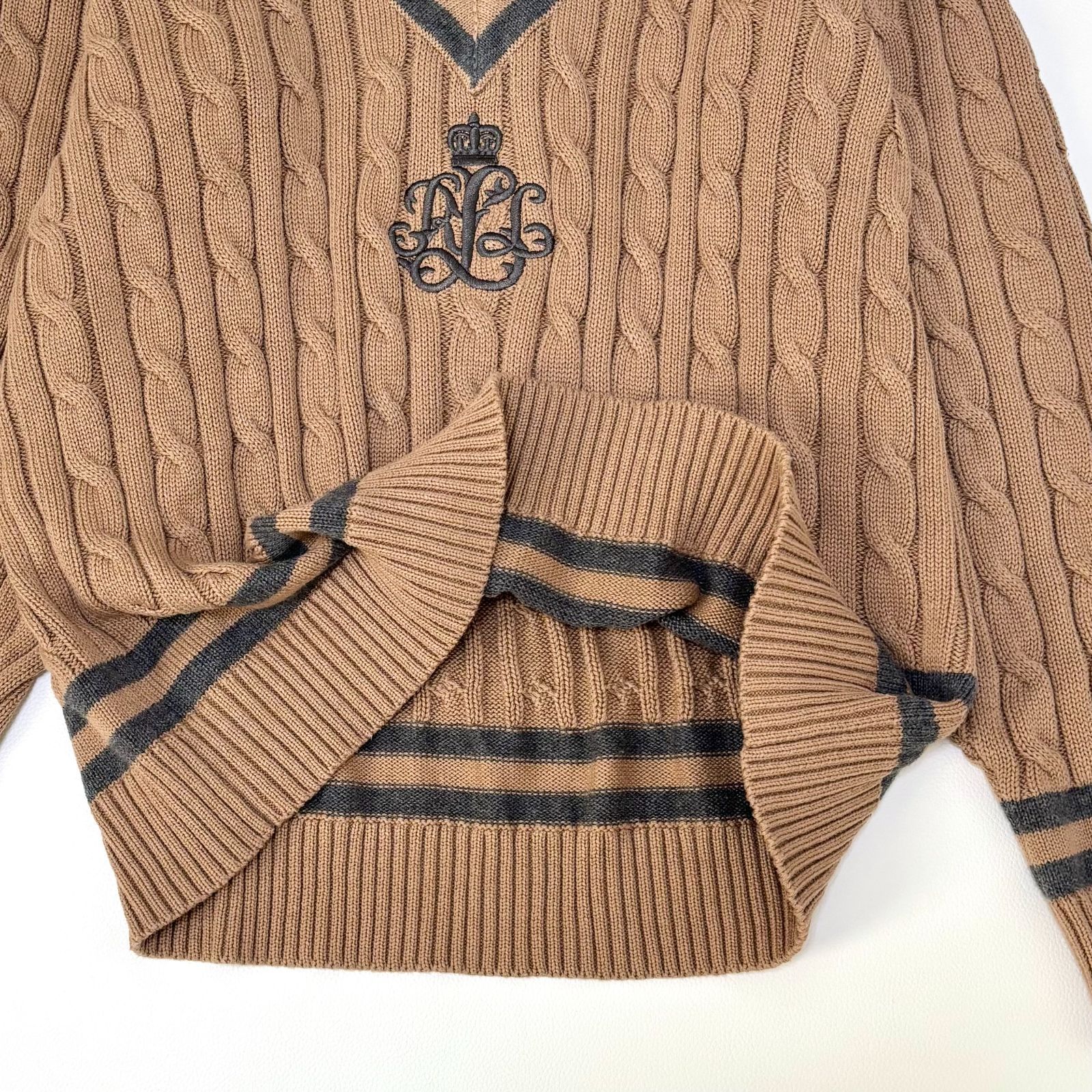 RLX ラルフローレン コットン クリケット セーター チルデンニット 24