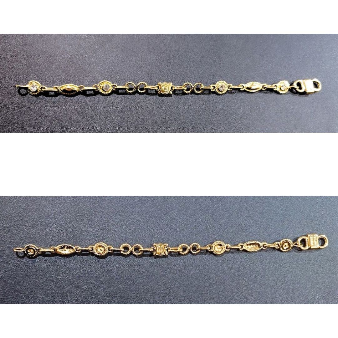 ヴィンテージ CELINE セリーヌ ブラゾン マカダム ラインストーン