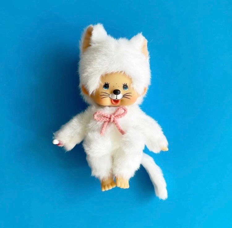 海外限定品 モンチッチ アニマルモンチッチ 白猫 Animal Monchhichi