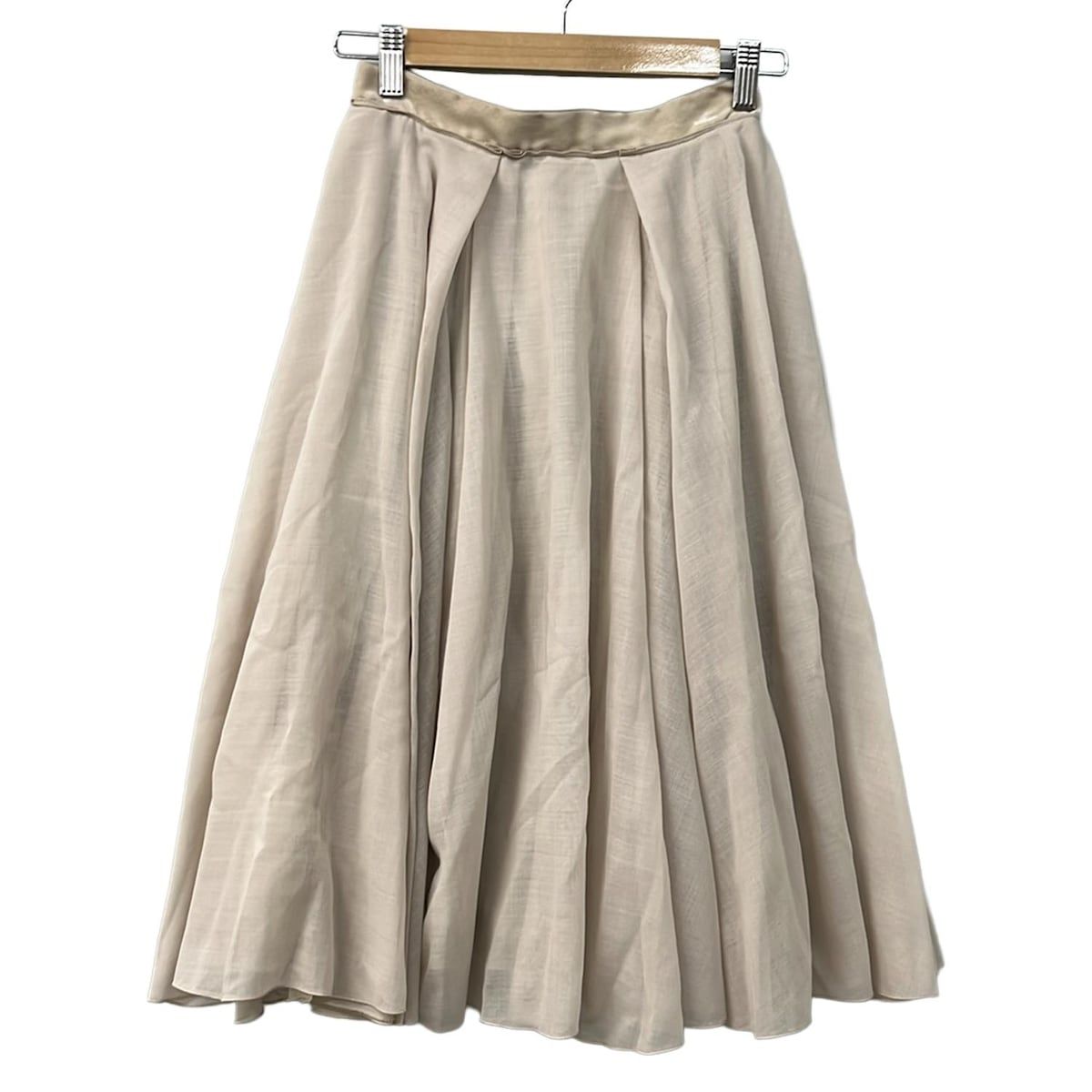 FOXEY(フォクシー) スカート サイズ38 M レディース - 37054 ベージュ