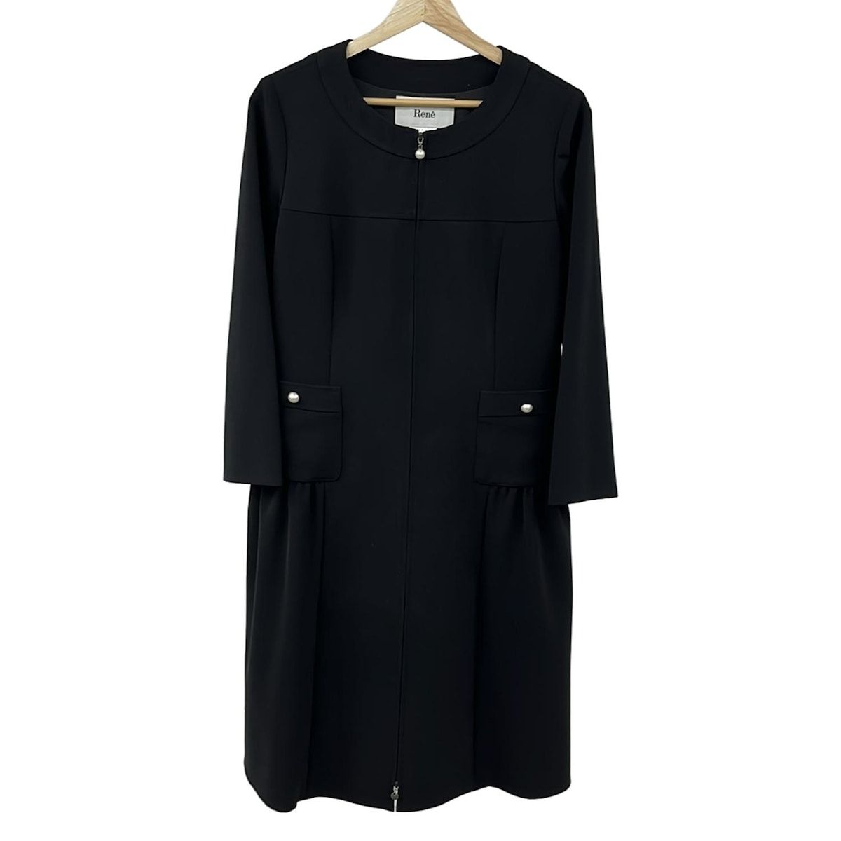 Rene(ルネ) ワンピース サイズ38 M レディース美品 - 黒 クルーネック