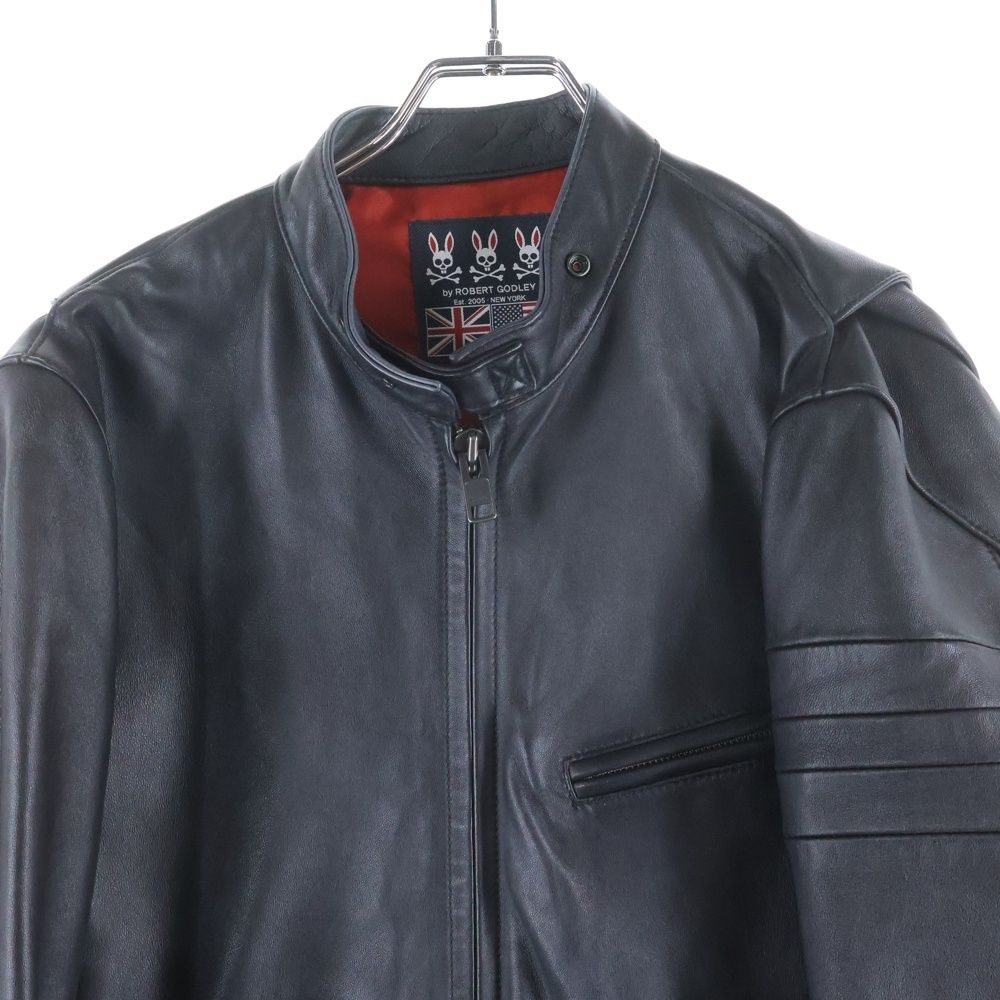 サイコバニー エンボスバニー フーデッドライダースジャケット L 新品