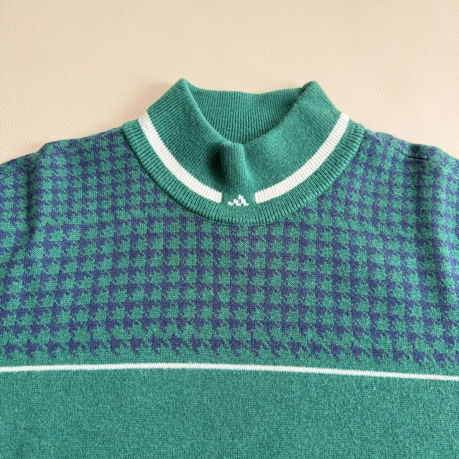 新品 アディダス セットアップ セーター プリーツスカート 千鳥柄 秋冬