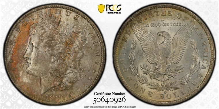 PCGS AU 1883 o モルガンダラー 1ドル銀貨 PCGS AU 1883 o モルガン