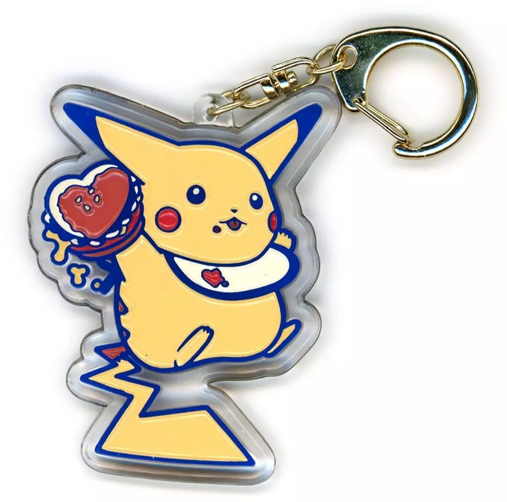 中古】キーホルダー ピカチュウ(ハンバーガー) 「ポケットモンスター