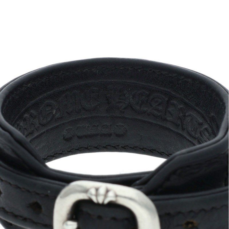 クロムハーツ RR TINY BUCKLE/ロックンロール レザーブレスレット